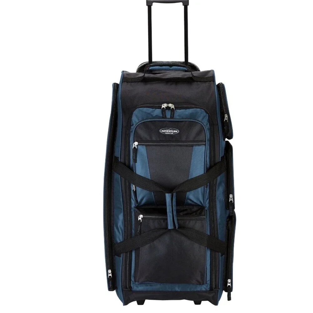 Travelers Club 30-inch Adventure Rolling Multi-Pocket Upright Luggage Duffel